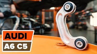 Urmăriți ghidul nostru video ajustează Bieleta bara stabilizatoare AUDI