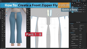 How to Create a Front Zipper Fly in CLO