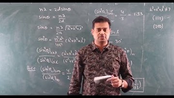 X-ray Diffraction - 02/Solid State Physics - by Sandeep Sharma
