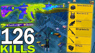 126 KILLS!😍 NEW BEST LOOT GAMEPLAY with BEST SET🔥PUBG MOBILE - BGMI