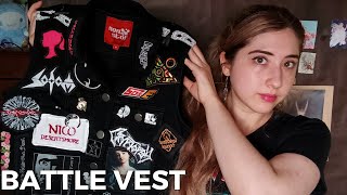 My kutte/battle vest (with handmade patches!)