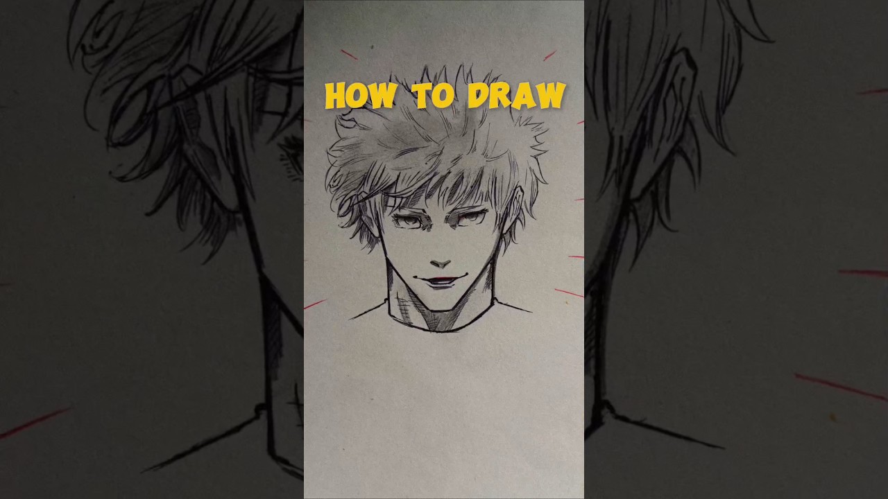 How to draw anime face | pretty simple 😶