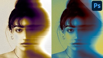 Smudged gradient map portrait | Half blurred portrait | PHOTOSHOP TUTORIAL