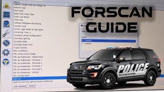 Intro Guide to Using Forscan on a Ford Police Interceptor Utility (Dark Car, Remote Start, and more)