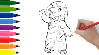 How to draw LILO AND STITCH? Educational drawings | DIY