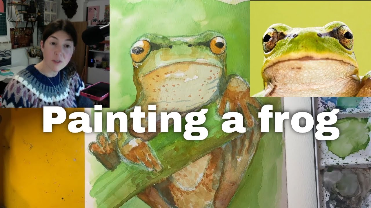 Small and Close: Watercolour Frog Painting