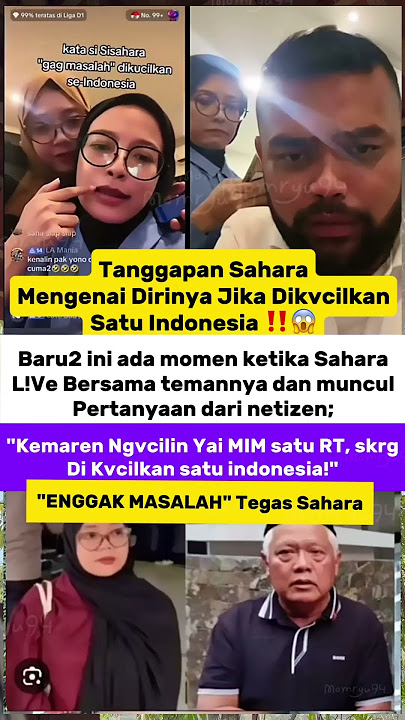 Sahara's Response to Being Isolated Throughout Indonesia Draws Netizen Attention!