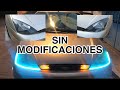 TIRAS LED DRL SECUENCIAL al FOCUS mk1|| Como mejorar tus faros|| Ford focus MK1 2000