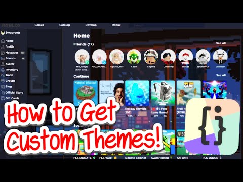 Making roblox look cool with custom themes! 