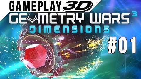 Geometry Wars 3: Dimensions #001 3D Gameplay Walkthrough SBS Side by Side (3DTV Games)