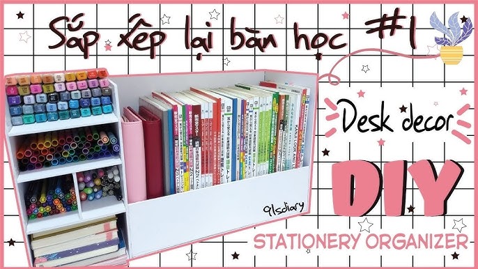 DIY bookcase resizable | DIY BOOKSHELF FOR DESK DECOR | DIY ...