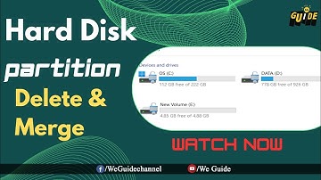 How to Delete Hard Disk Partition | Merge Partition | Increase Partition Size