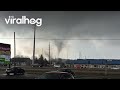Tornado Sweeps Through Three Rivers, Michigan || ViralHog