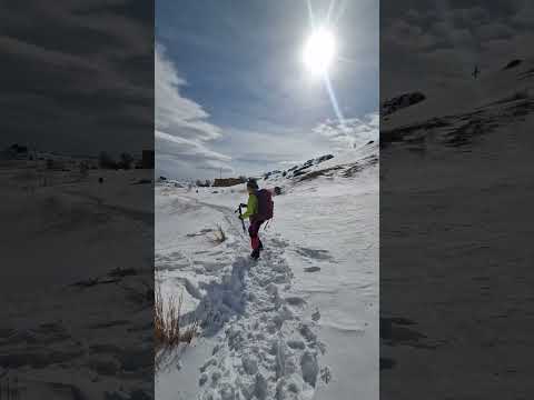 ی روز برفی کوهنوردی زمستان برف