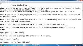 Use of This Keyword in Java | This keyword In Hindi | Java In Hindi/URDU-75