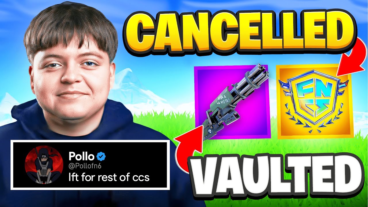 Pollo DROPPING Acorn & Ajerss? | NO FNCS NEXT SEASON + MINIGUN REMOVED ...