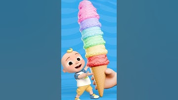 GIANT Ice Cream Tower! 🌈🍦Learn Colors #kidsvideo