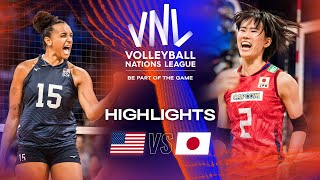 🇺🇸 USA vs. 🇯🇵 JPN - Highlights Quarter Finals | Women's VNL 2023