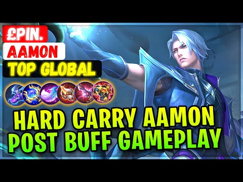 Hard Carry Aamon Post Buff Gameplay [ Top Global Aamon ] £pin. - Mobile Legends Emblem And Build @MobileMobaYT