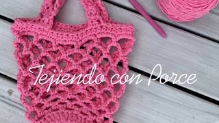 Crochet Mini #ecoporcebag Video 2 de 2