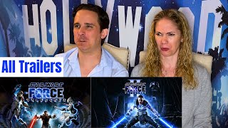 Star Wars The Force Unleashed All Trailers Reaction