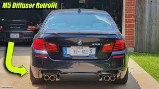 M5 Diffuser and Quad Exhaust on BMW F10 535i! | 535i Build pt.9