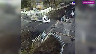 Network rail release footage of terrifying near misses at level crossings