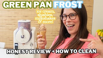 GreenPan Frost Ice Cream and Frozen Drink Maker Review + Chocolate Ice Cream Recipe