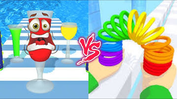 Juice Run VS Toy Spring - All Levels SpeedRun Gameplay Android iOS Ep1