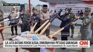 Pemusnahan Rokok Dan Miras Ilegal Pemusnahan Rokok Dan Miras Ilegal