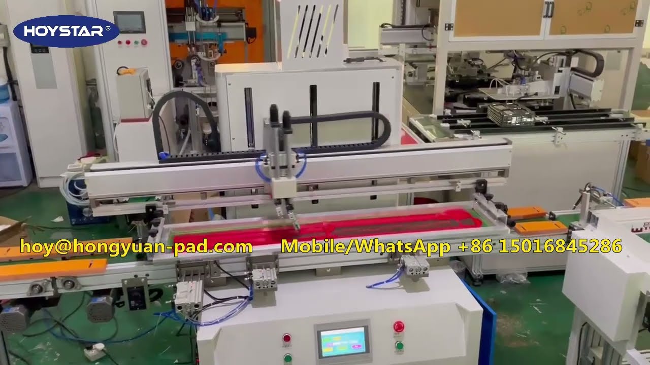 Large Format Flatbed Screen Printing Machine For Ruler 1 Meter And Vision Test Chart