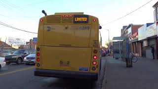 MTA Bus: JFK Airport bound XD60 6249 Q10 LTD at Jamaica Av/Lefferts Blvd