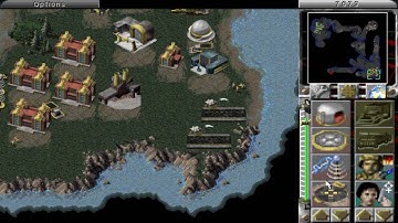 CnCNet C&C Red Alert - multiplayer game, 2 players and 4 cpu (Island Wars Extreme)