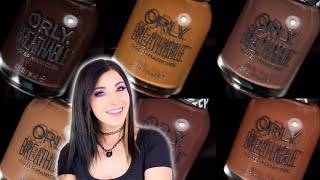 Orly Breathable Nail Polish Flawless Collection Swatches and Review! || KELLI MARISSA