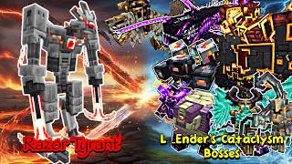 Razor Tyrant VS L_Ender 's Cataclysm  Bosses | Minecraft |Mobs Battle