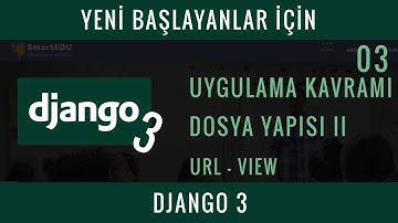 Yeni Başlayanlar İçin Django 3 :03: Uygulama Kavramı, Dosya Yapısı II, İlk URL - VIEW