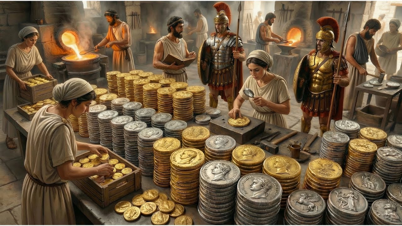 Inside Ancient Rome’s Money Factory: How the Denarius Was Created (Full Process)