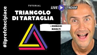 TRIANGOLO DI TARTAGLIA esercizi svolti | potenza di un binomio | la matematica che ci piace