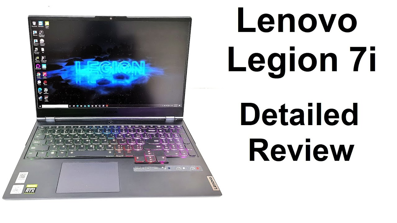 Gaming laptop lenovo legion 7-black 3D model rigged