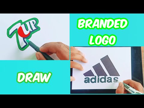 Draw branded logos / adidas /7up