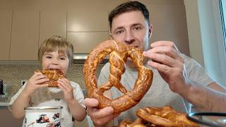 I never thought making pretzels could be fun