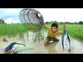 Survival in the forest ,Catch fish with Angrot ,Many big fish live in the lake