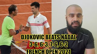 How Novak Djokovic beats Rafael Nadal Semi Finals French Open 2021 #rolandgarros