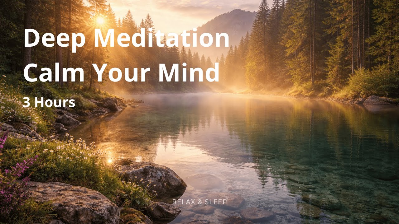 Let Go of Stress ✦ Gentle Meditation Music ✦ 528Hz Deep Calm ✦ 3 Hours