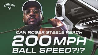 Chasing 200Mph Ball Speed W Roger Steele