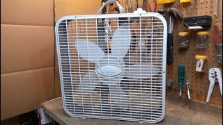 Lasko 3733 Box Fan with Marco Motor from 1999 or 2000 - YouTube