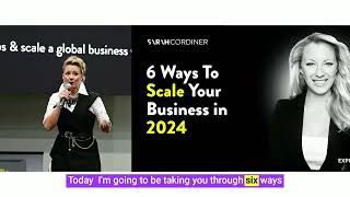 6 Ways To Scale Your Business  Sarah Cordiner Speaking at Expo4Barbers