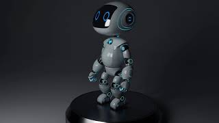 3d max robot walking animation 2