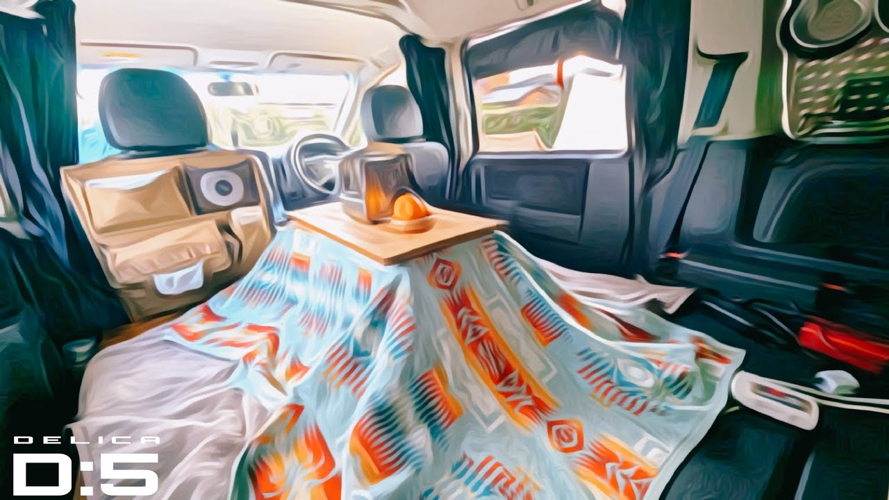 【千葉県キャンプ場】人魚の湯オートキャンプ場｜簡単こたつ仕様車