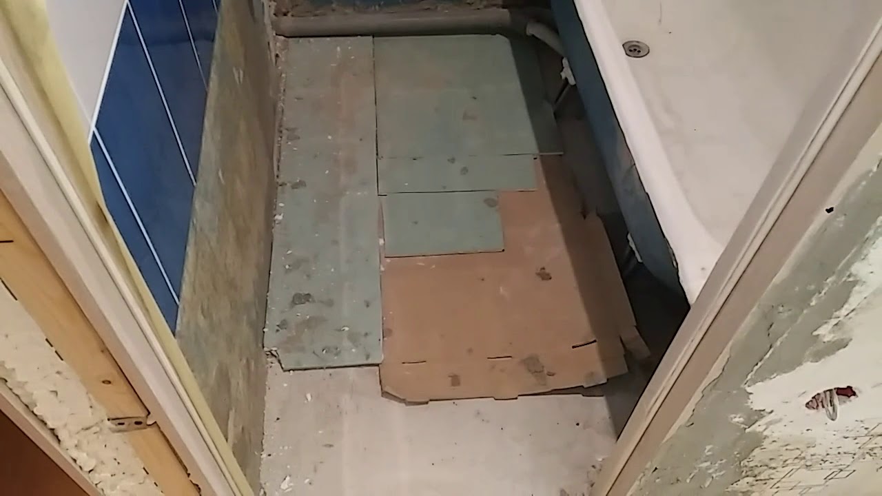 РЕМОНТ КВАРТИРЫ. Теплый пол. Электрический теплый пол в ванне. Клею ...